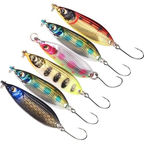 Loogdeel 1PCS 2G/3G/3.5G Spoon Sequin Bait 3D Eyes Metal Bait Sinking Fishing Lures Hard Bait Jigging Wobbler Fishing Tackle