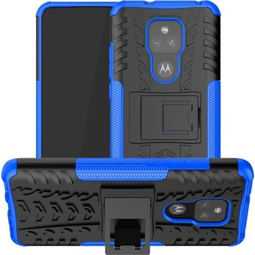 For Motorola Moto G Play 2021 Case Anti-knock Bumper Heavy Duty Armor Stand Silicone Phone Back Cover For Moto G Play 2021 Case