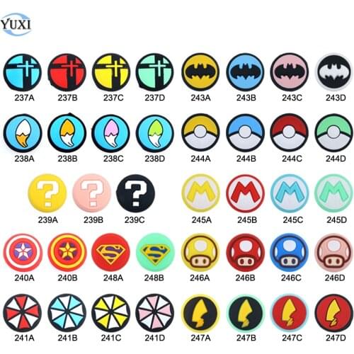 YuXi 4pcs Silicone Joy Con Thumb stick Grip Cover for Nintend Switch Lite Joy-Con Controller Analog Joystick Thumbstick Case