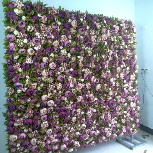 SPR purpel peony wedding flower wall wedding occasion backdrop decorative artificial flower table runner arch floral