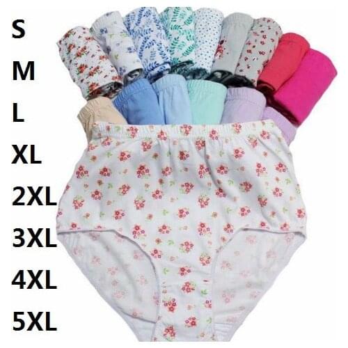 Plus size S,M,L,XL,XXL,3XL,4XL,5XL Womens Panties Underwear Comfort Knickers Intimates Underpants Lingerie Knickers 5pieces/lot