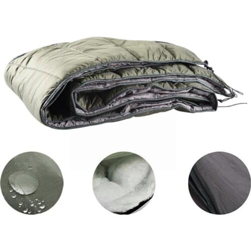 High Quality Sleeping Bag Ultralight Outdoor Camping Warm Lazy Under Quilt Cotton Bag Hammock Portable Blanket Winter Under I4T3