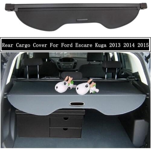 Rear Cargo Cover For Ford Escare Kuga 2013 2014 2015 Partition Curtain Screen Shade Trunk Security Shield Auto Accessories Black