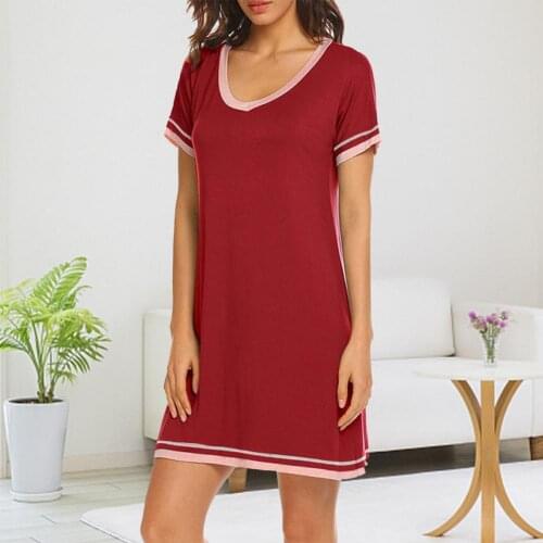 Women Pajamas Casual Comfortable Homewear Short-sleeved Nightdress Loose Elegant Leisure Ladies Pajama 2021