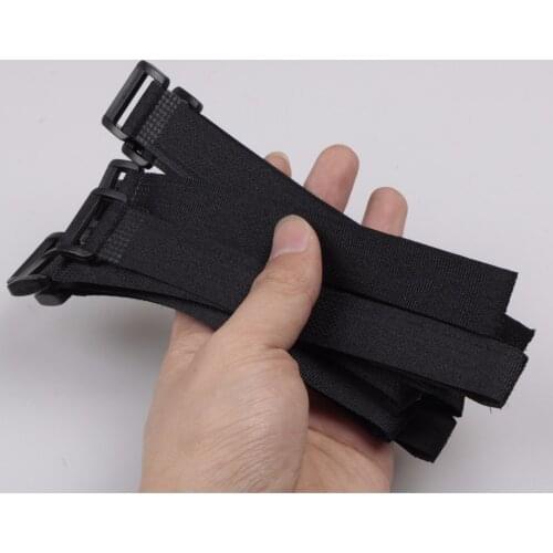 10PCS/Lot Black/White Fishing Rod Belts Ties Stretchy Magic Bait Casting Spinning Rod Straps Holders Fishing Gear Accessories