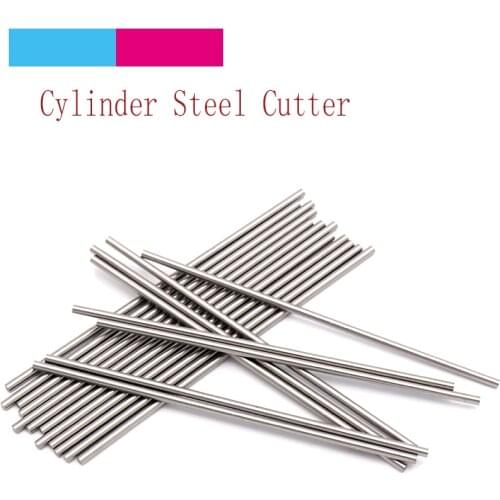 10pcs Super Hard High Speed Steel 1 to 4mm Diameter Wood Carving Knife Cylinder Steel Bar Round Cutter Woodworking Seal 100mm