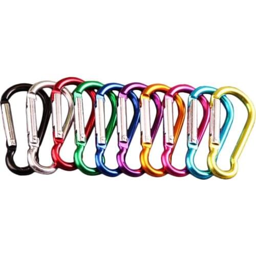 20PCS 48MM Aluminum Alloy Carabiner Outdoor Hanging Buckle Water Bottle lightweight Sturdy Practical Bag Buckle High Quality