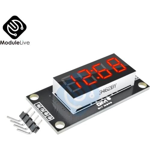 4-Digital 4Digits Display Module for Arduino with clock 0.36 inch 0.36'' 7 Segments Display Tube Red LED Board TM1637 Module