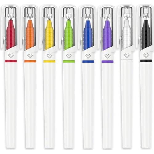 500 pcs/lot Gel Pen Capped Snap-On 0.5 mm gel Ink plastic pen custom pen with logo