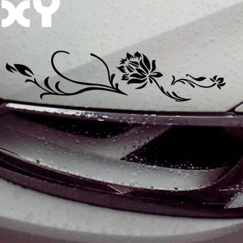 Automobiles Sticker Funny Vinyl Decal Lotus Flower Waterproof Car Stickers and Vinyl Decals Funny Stickers Drop Shipping