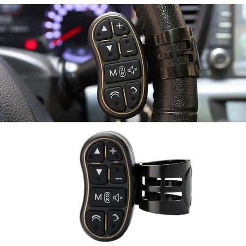 New 1 Set Car Steering Wireless Remote Control Wheel Key Button Remote Control For DVD GPS Wireless Remote Control New