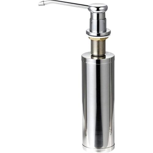 Cheaper Stainless Steel Liquid Soap Dispenser Kitchen Sink Soap Box Free Shipping Chrome Soap Bottle shampoo dispenser WJ602