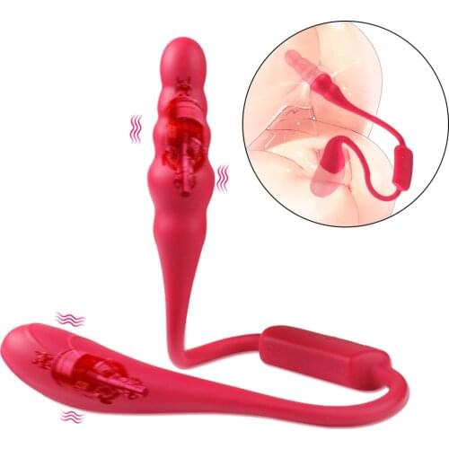 Double Dildo Vibrator Butt Plug Sex Toys For Women Men Prostate Massager Super Long Anal Dilator Anal Bead Sex Toys For Adults