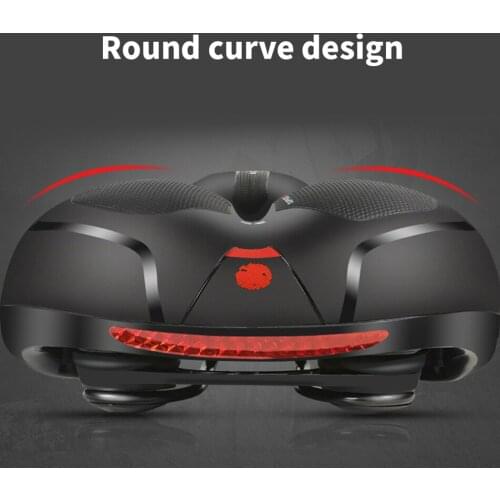 Breathable Bikes Saddle Big Butts Cushion Leather Surface Seat Mountain Car Shock Absorbing Hollow Cushions Bicycles Accessories