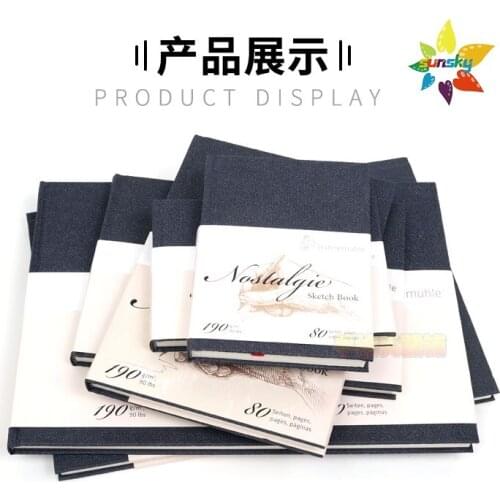 Hahnemuhle Sketchbook Nostalgie,190 gsm,bianco naturale,80 pagine,eavy, natural white paper feels both solid and flexible