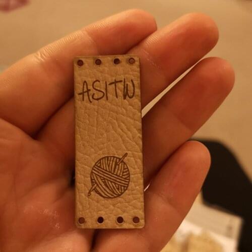 Customize Labels for Handmade Products,Personalised Centre Fold Foldable Faux Leather labels,Clothing Labels