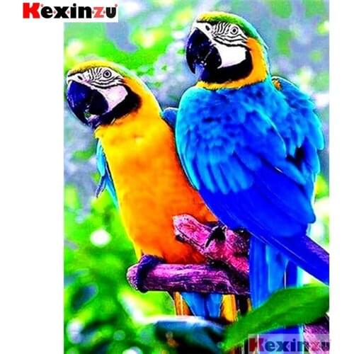 Full Square/Round 5d Diamond Painting-Blue parrot-3d Embroidery Cross Stitch Mosaic Full Picture Of Rhinestone Decor Y113366