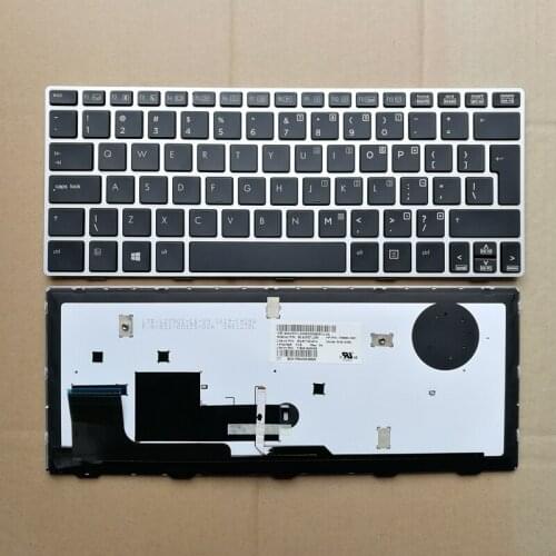 90% new backlit US Keyboard For HP Elitebook Revolve 810 G1 black