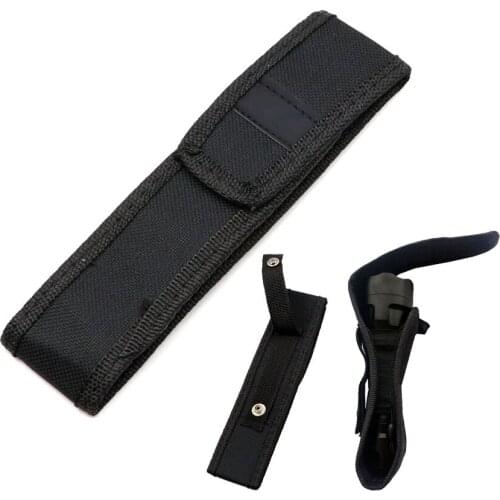 Portable LED Flashlight Holster Pouch Nylon Torch Case Pouch Cover For 501B 502B C8 18650 Flashlight Torch 18cm x 4.5cm