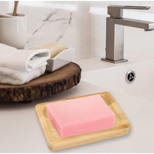 Creative Wooden Soap Box Household Natural Bamboo Soap Dishes Tray Holder Bathroom Shower Soap Storage Container Rack