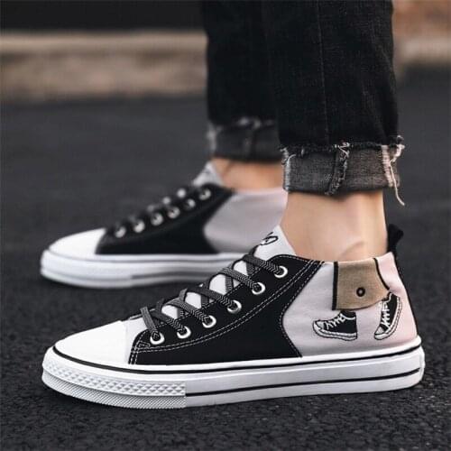 Men Shoes Fashion Male Sneakers High Tops Man Boots Luxury Mens Casual Sneakers Lace Up Flats Solid Color Shoes Chaussure Homme