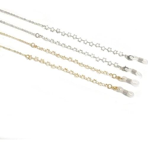 Fashion Metal Glass Chains Eyewears Sunglasses Reading Glasses Chain Cord Holder Neck Strap Rope Jewelry Accessories