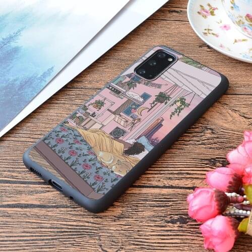 For Samsung Galaxy Sweet Dreams Print Soft Matt Phone Case