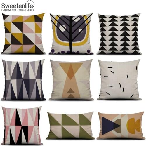 Sweetenlife Cushion Cover Home Decorative Creative Tree Pattern Throw Pillow Covers Drop Shipping Geometry Pillowcase Wholesale