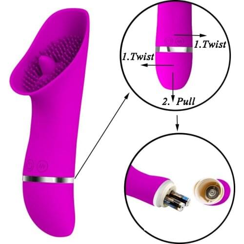 Oral Clitoris Tongue Vibrator Nipple Sucker USB AV Magic Wand 30 Speed G-spot Licking Clit Stimulator Sex Toys For Women Shop