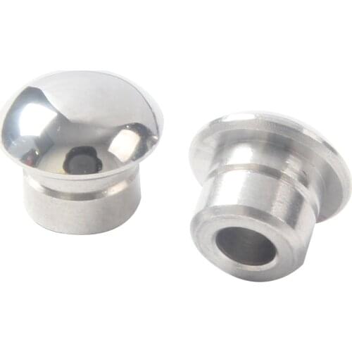 2pcs Dust Plug Flash Socket Caps Decorative Cover Nails Metal For Leica M1 M2 M3 MD Camera