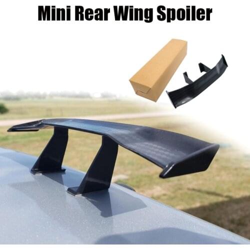 Car Rear trunk spoiler Car 6.7 Inch Mini Carbon Fiber Spoiler For Volkswagen VW Golf 4 5 6 7 Passat B6 B5 B7 Polo Tiguan CC