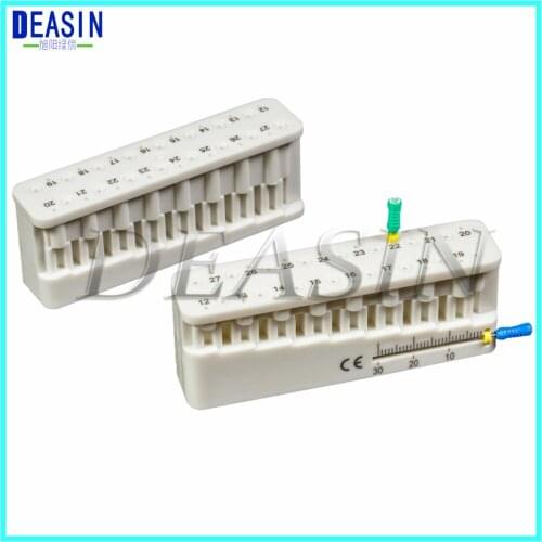 Deasin Autoclavable Dental Root Canal Measuring Gauge Dental Accessories Dental Endo Measure Scale Endodontic Dental Instruments