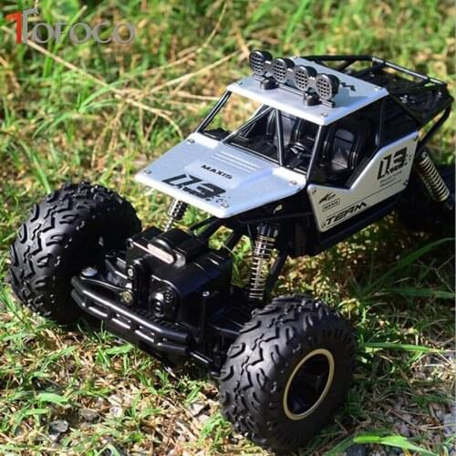 TOFOCO New Alloy Four-Wheel Drive Rc Car Climbing Dirt Bike Buggy Radio Remote Control High Speed Racing Car Model Toys For Kids
