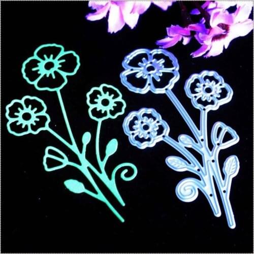 YLCD725 Flower Metal Cutting Dies For Scrapbooking Stencils DIY Album Paper Cards Decoration Embossing Folder Die Cuts Templat