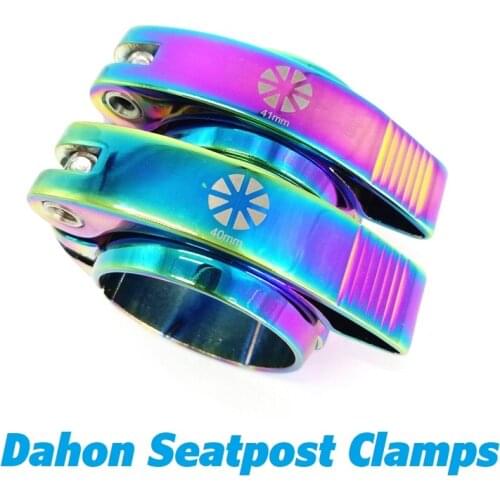 K3 BYA412 SP8 Folding Bike Seatpost Clamps 41mm 40mm Aluminum Alloy Seat Post Seat Post Clamp Seat Tube Clip Colorful