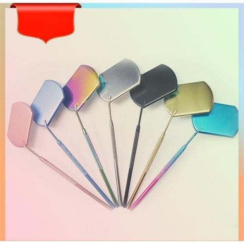 Eyelash Extension Mirror Large Makeup Mirror Magnifying Beauty Long Handle Mirror for Checking False Eyelashes Tools Makeup Tool