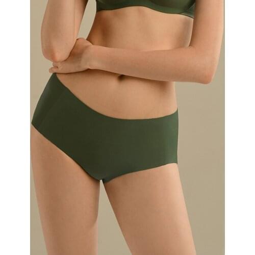 1/2Pcs Summer Seamless Silk Underwear Women Panties Nylon Intimates Female Cotton Crotch Breathable PantyTraceless Girls Briefs