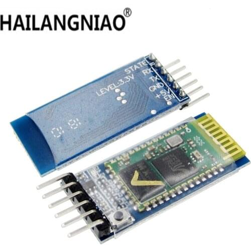 10sets/lot HC05 JY-MCU anti-reverse, integrated Bluetooth serial pass-through module, HC-05 master-slave 6pin