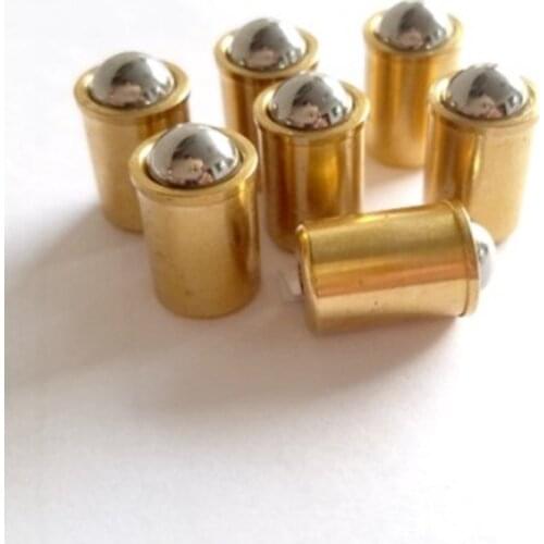 10Pcs 3mm 4mm 5mm 6mm 8mm 10mm Ball step brass Plunger Push Fit Ball Spring Ball Plungers