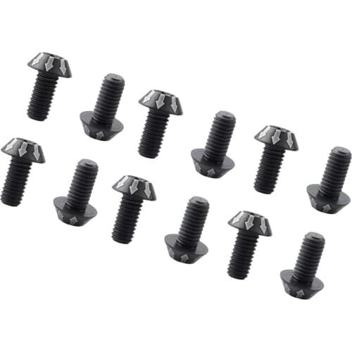 12 Packs Titanium Ti Bike Disc Rotor Bolt Brake Discs Mounting Screws M5 X14mm