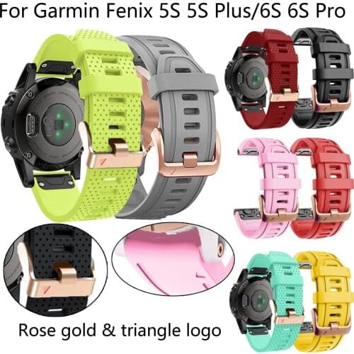 20mm Quickfit Watch Band Strap For Garmin Fenix 6S Pro Silicone Easyfit Wrist Strap For Fenix 6X 5X 5S Plus Watch Accessories