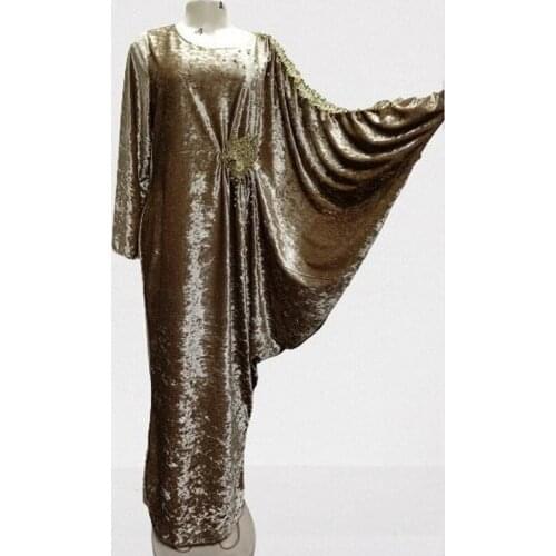 2021 African Women Dashiki Fashion Loose Long Dress African Maxi Dress for Women African Clothes Islamic Robe