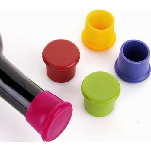 500pcs silicone wine stoppers Leak free wine bottle sealers for red wine and beer bottle cap