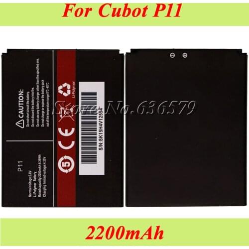 For Cubot P11 Battery 2200mAh Batterie Bateria AKKU Accumulator