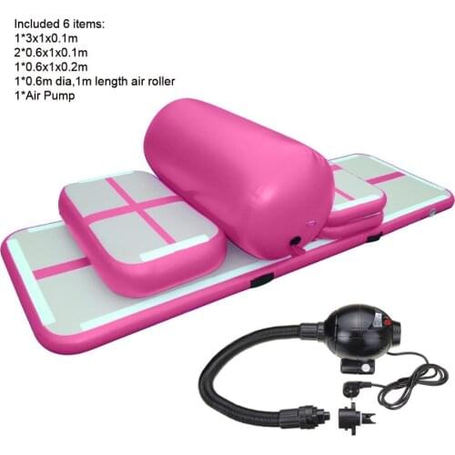 Free Shipping Free Pump A Set ( 6 Pieces )air Sealed Dwf Inflatable Air Tumble Track For Sale,inflatable Airtrack Gymnastic