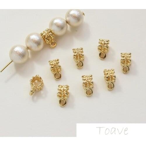 Maintains Color Copper Plated 18k14k Gold Leaf Lace Band Ring DIY Ear Stud Bracelet Necklace Material Accessories