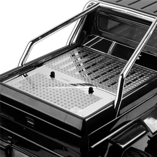 ​ Decorative Plate Stainless Steel Rear Trunk Cover Non-slip Plate for TRAXXAS TRX6 G63 RC Crawler Car Upgrade Parts