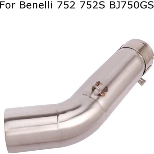 For Benelli 752 752S BJ750GS Motorcycle Exhaust Middle Link Connect Pipe Slip On