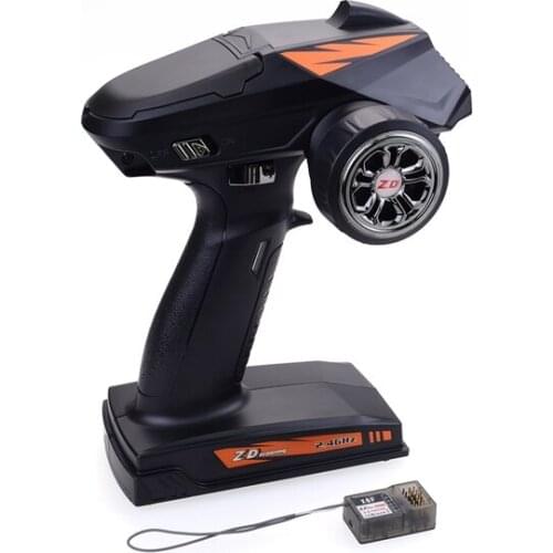 FBIL-2.4Ghz 4CH Radio 500M Remote Control Transmitter with Receiver for RC Car Boat Tank Vehicle SCX10 TRX4