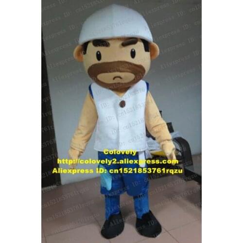 Farmer Peasant Husbandman Ploughman Yokel Clodhopper Mascot Costume Adult Character Movie Props Grad Night zz6424